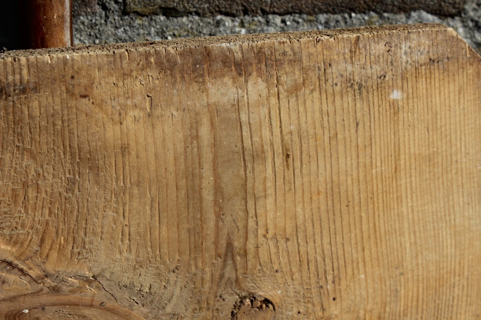 Oude houten broodplank