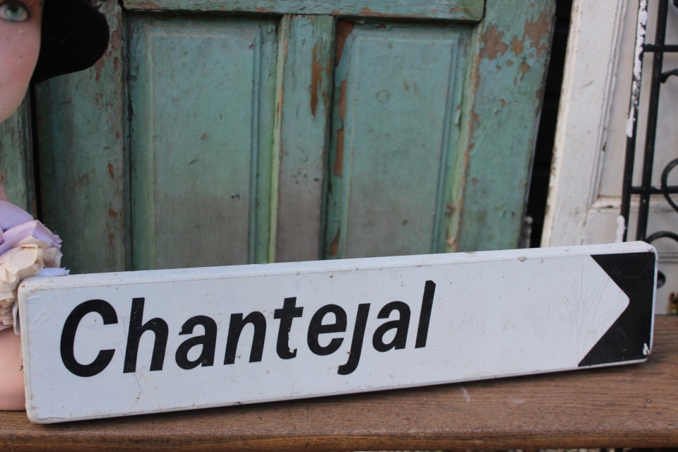 Oud Frans plastic bord Chantejal